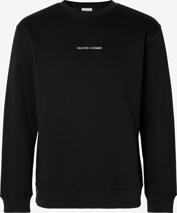 SELECTED HOMME Sweatshirt 'Hankie' in Schwarz: predná strana