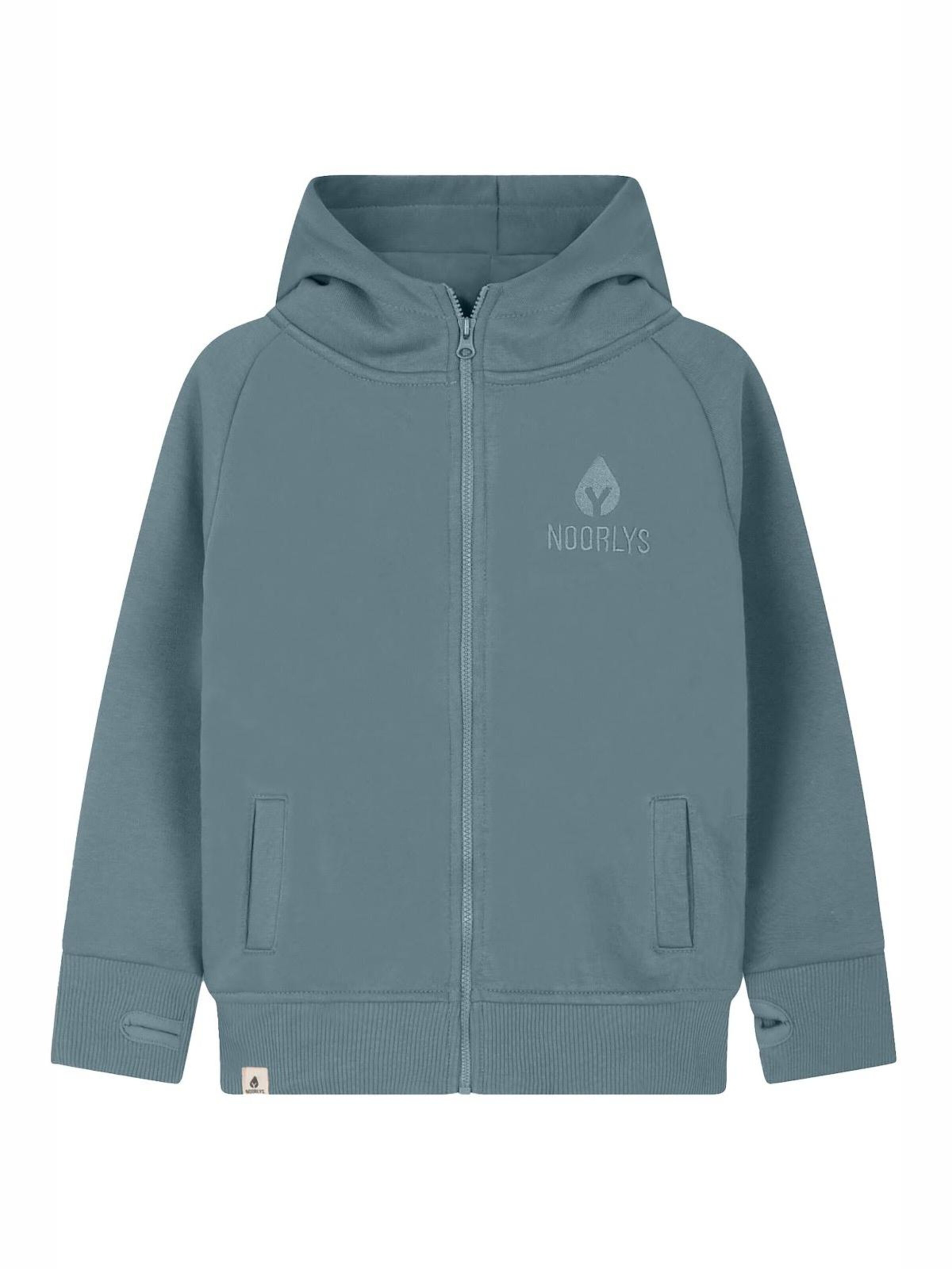NOORLYS Zip-Up Hoodie 'BUUG' in Blue