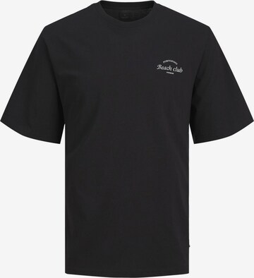 T-Shirt 'Ocean Club' JACK & JONES en noir : devant