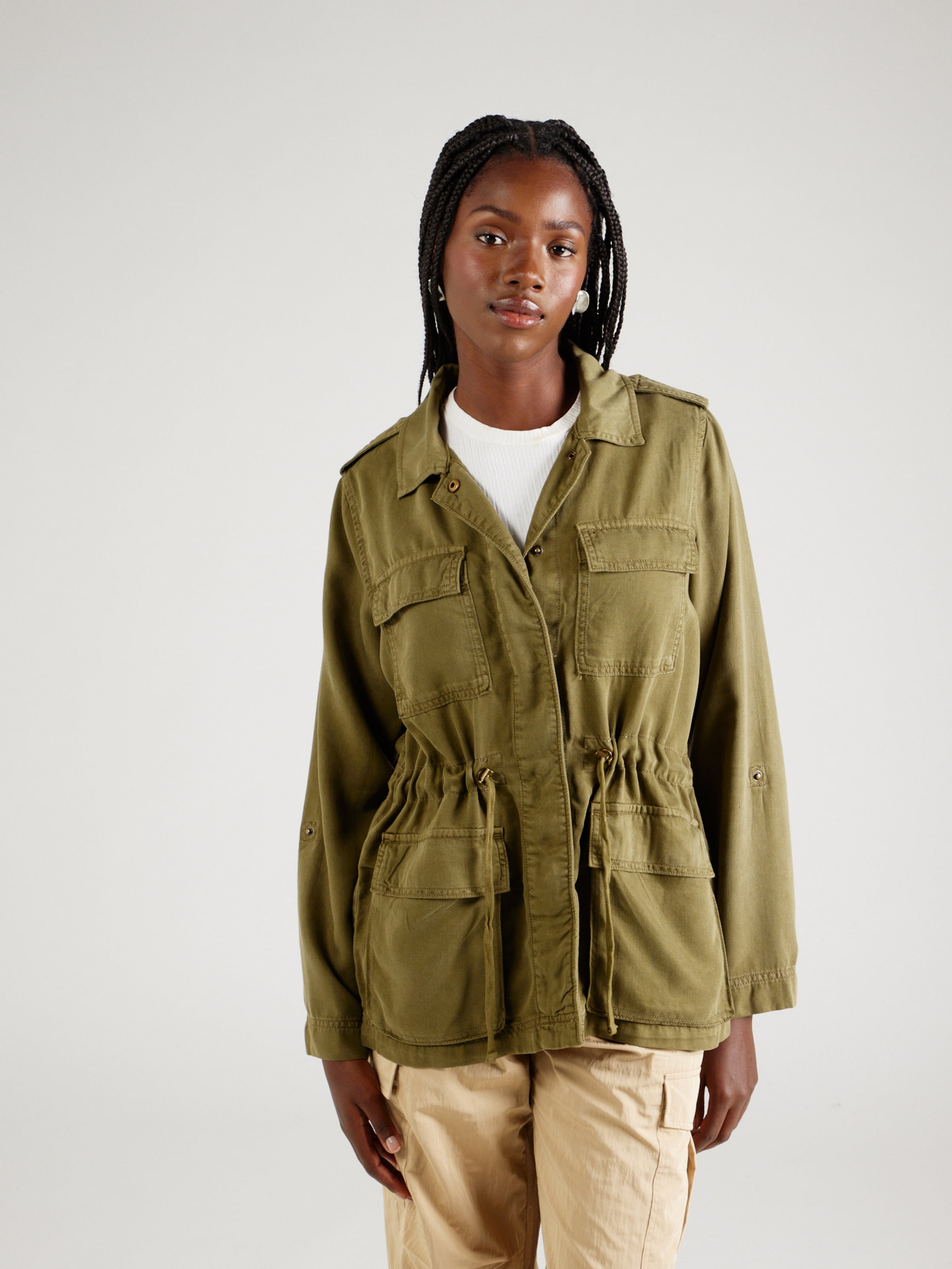 Only olive green jacket sale