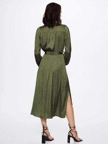 MANGO Shirt Dress 'DOMINIC' in Green