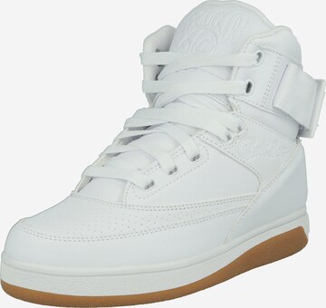 Patrick Ewing High-Top Sneakers in White: front