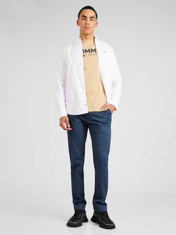 Tommy Jeans Koszulka 'ESSENTIAL' w kolorze beżowy