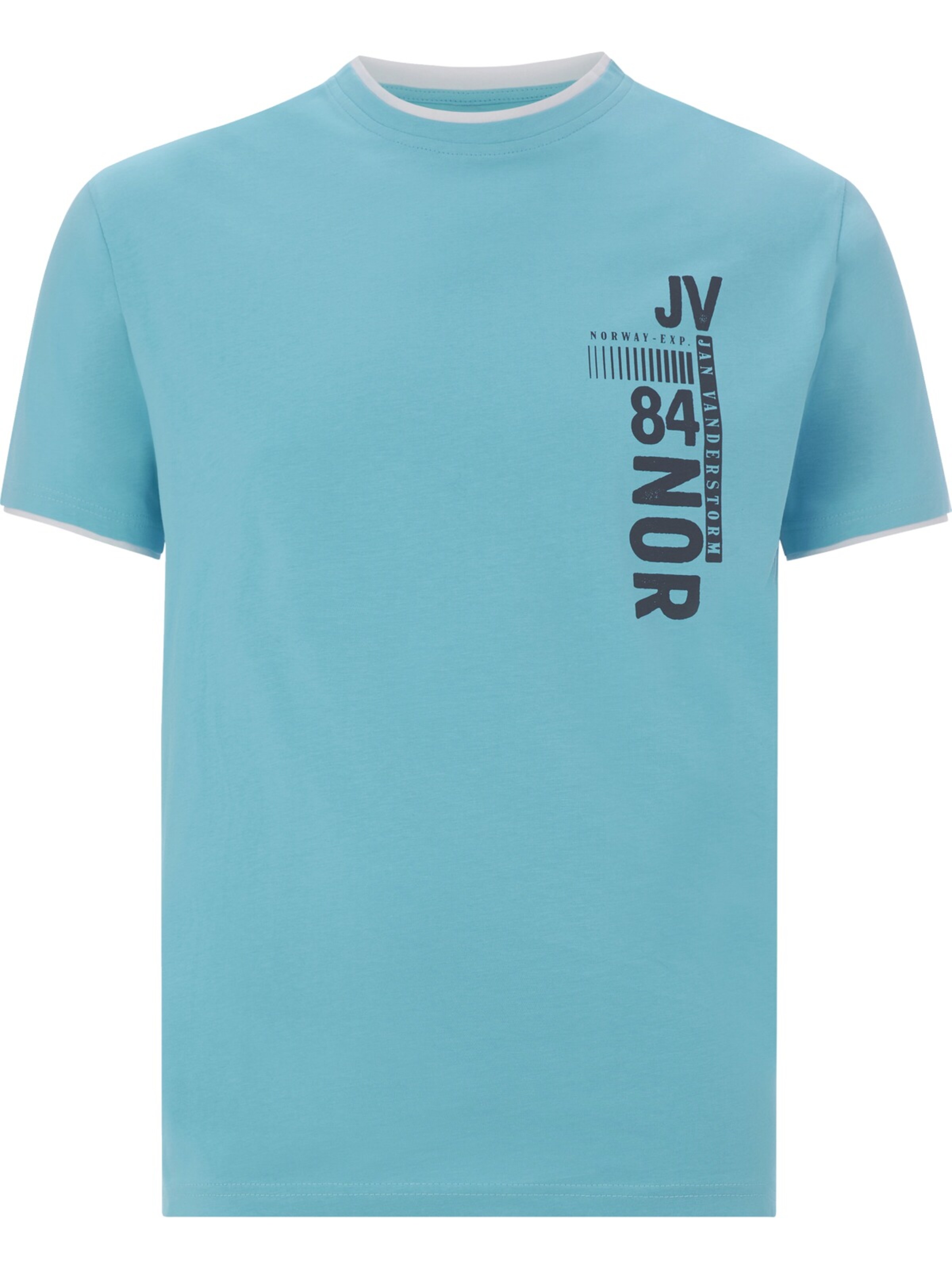 Jan Vanderstorm T-Shirt ' Flemming ' in Grün: Vorderseite