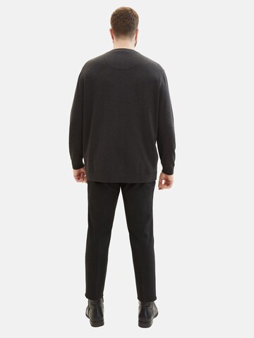 TOM TAILOR Men + Slimfit Chino hlače | črna barva