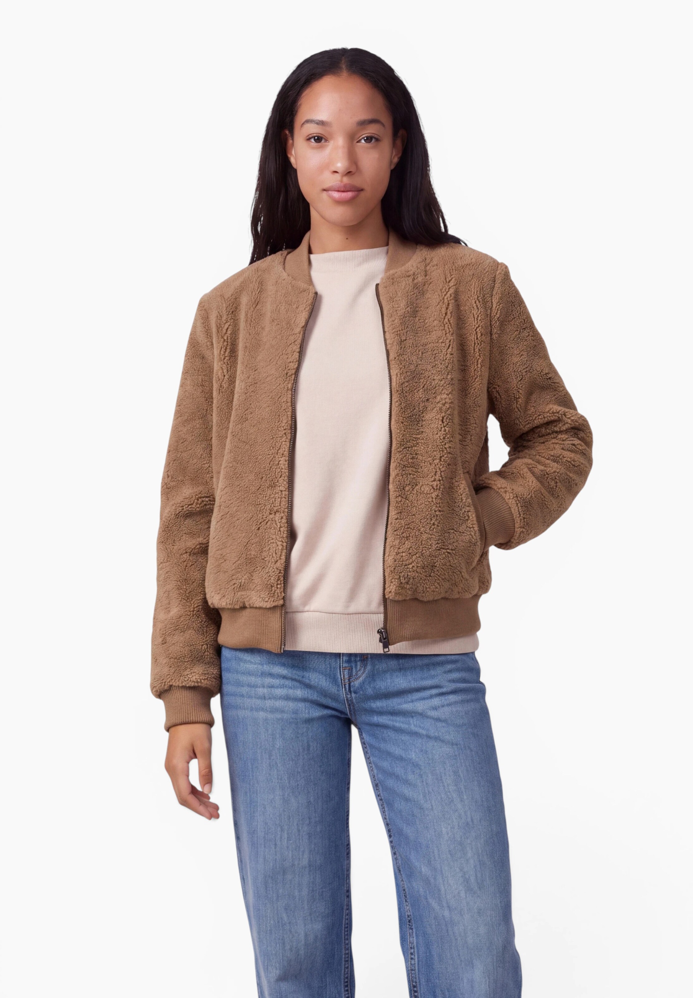 Street One Studio Between-Season Jacket in Brown: front