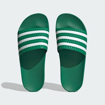 ADIDAS ORIGINALSNatikače s potpeticom 'Adilette' - zelena boja