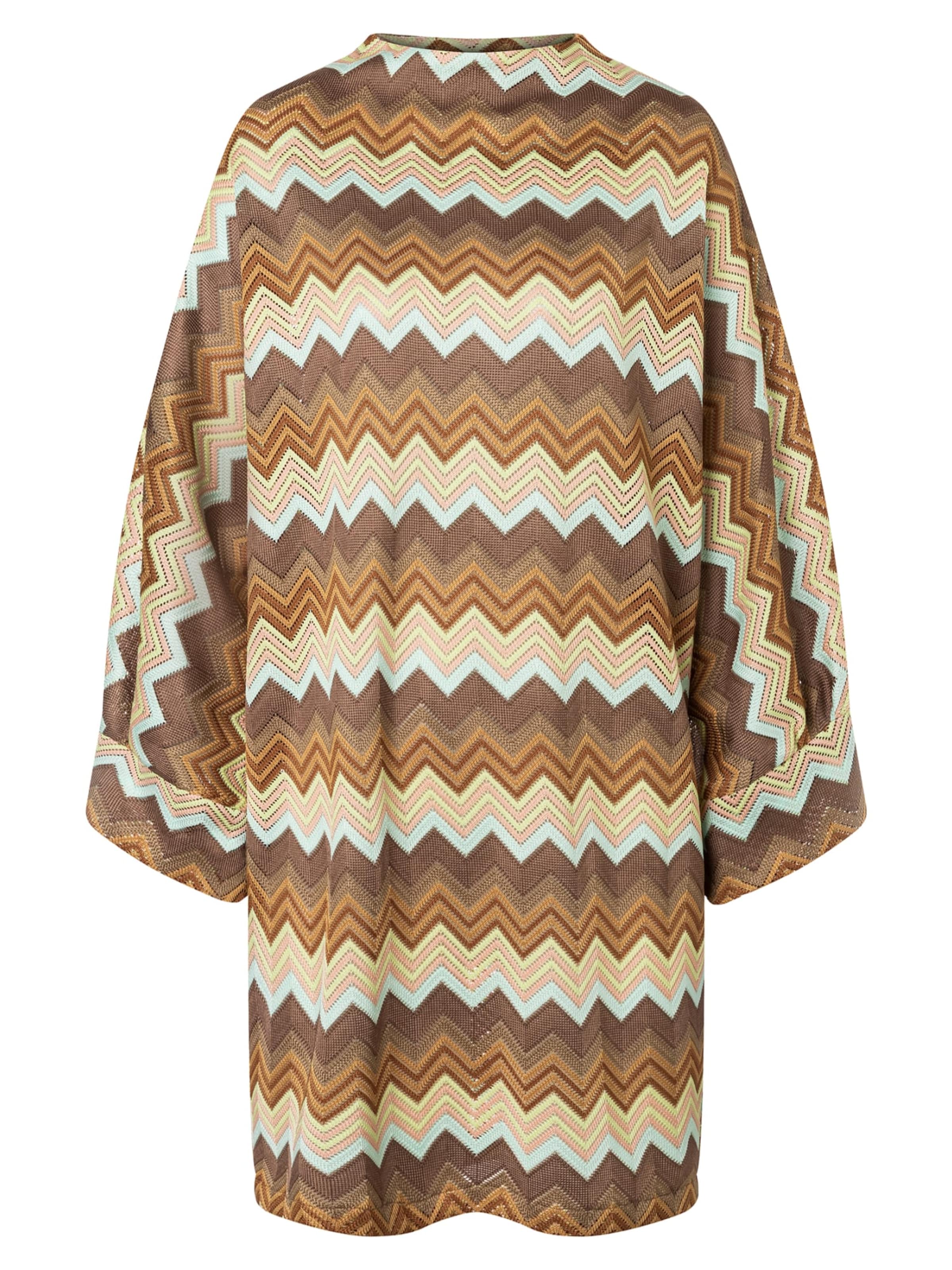 Ana Alcazar Gebreide jurk 'Dirli' in Bruin: voorkant