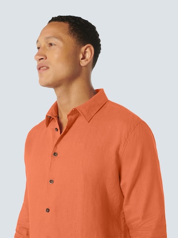 No Excess Regular fit Button Up Shirt in Orange