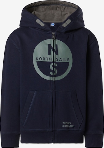 North Sails Sweatjacke in Blau: Vorderseite