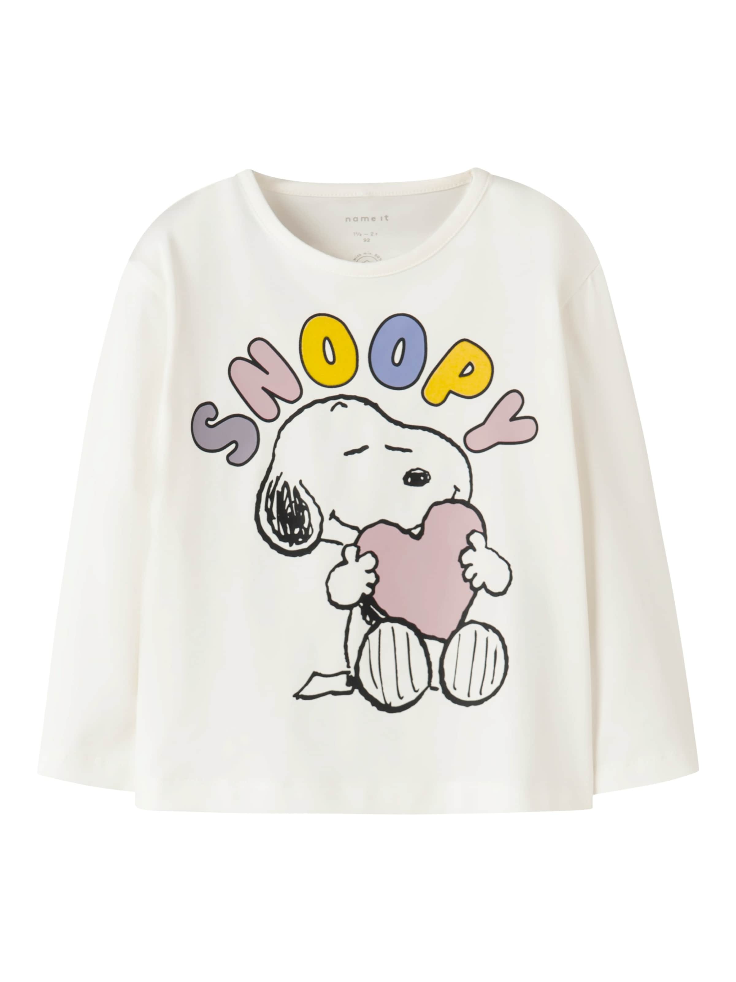 NAME IT T-shirt 'NMFDREMA SNOOPY' i vit: framsida