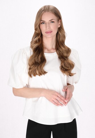 DreiMaster Klassik Blouse in White: front