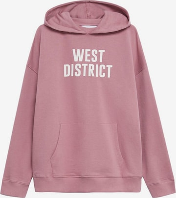 MANGO KIDS Sweatshirt 'District' in Pink: front