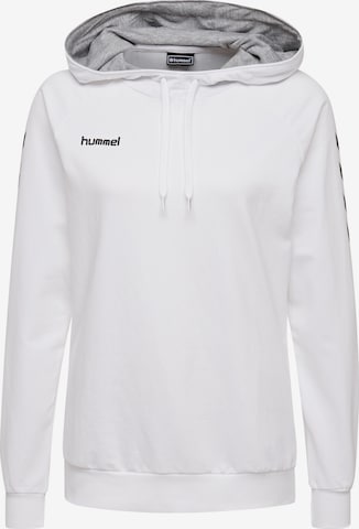 Hummel Sportief sweatshirt in Wit: voorkant
