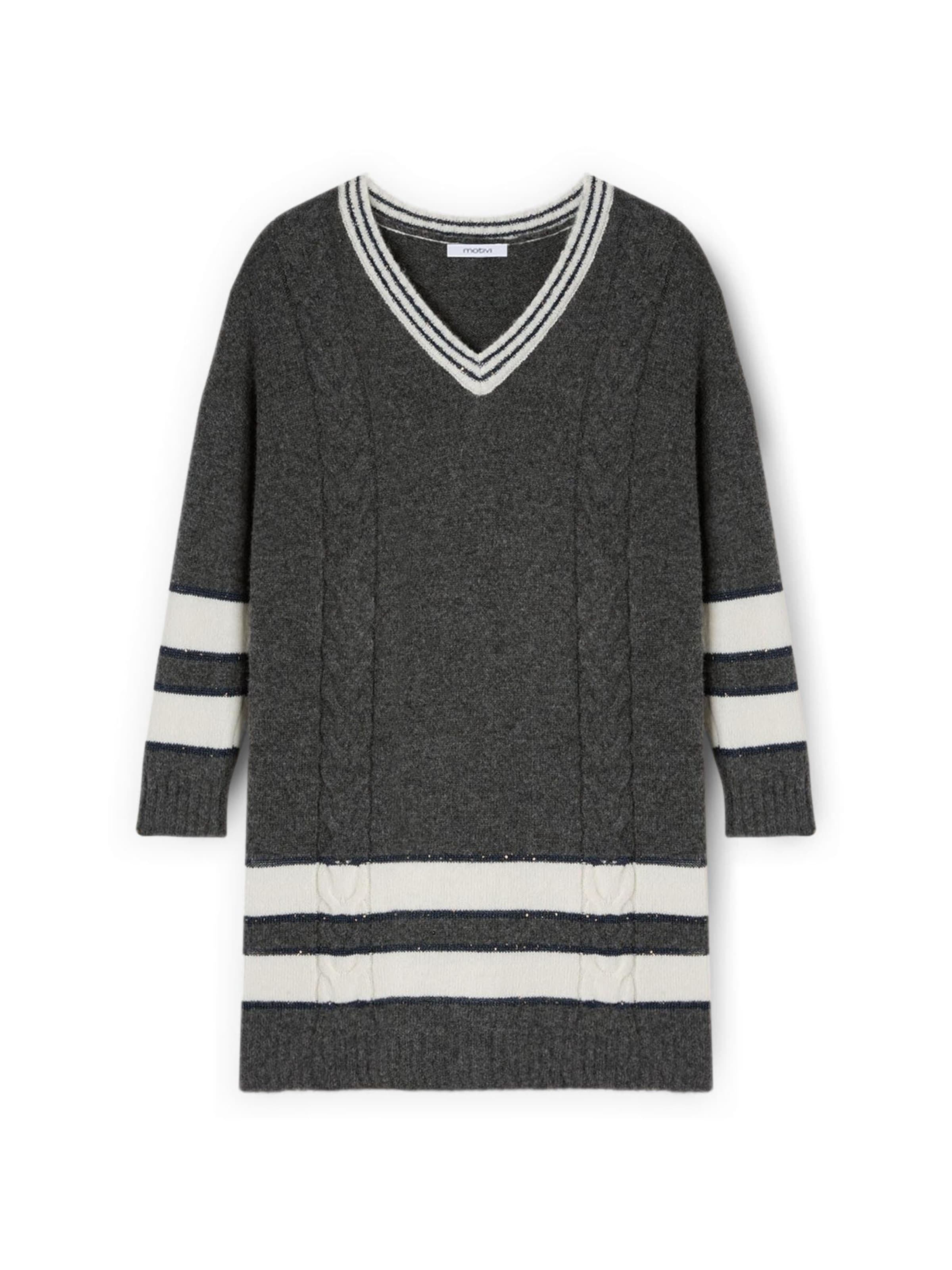 Robe MOTIVI en gris : devant