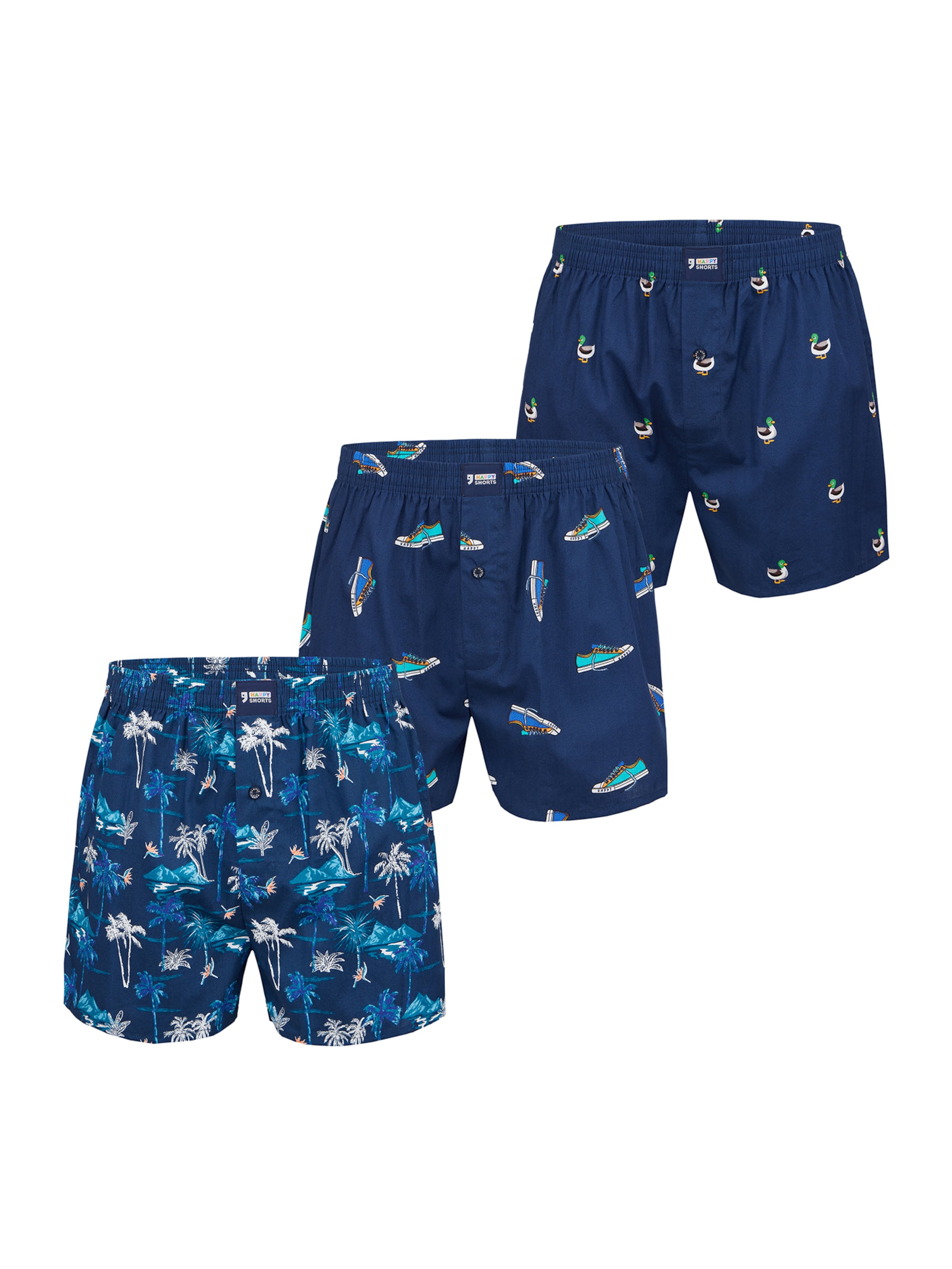 Happy Shorts - Calzoncillo boxer ' Print Sets ' en Mezcla de colores: frente