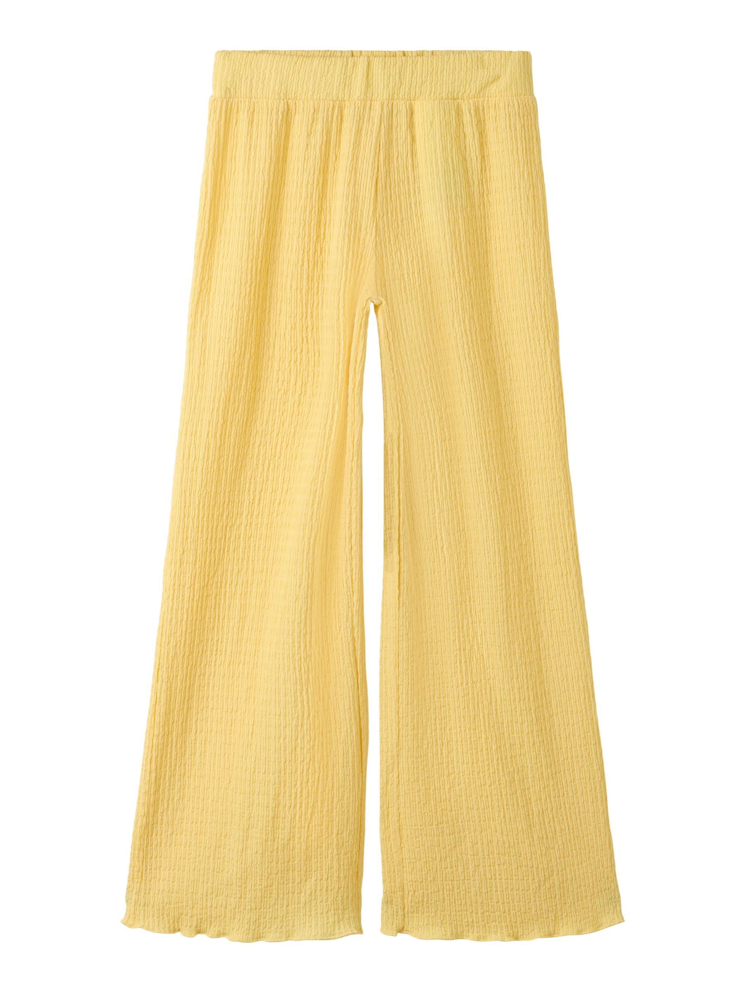 NAME IT Wide leg Broek in Geel: voorkant
