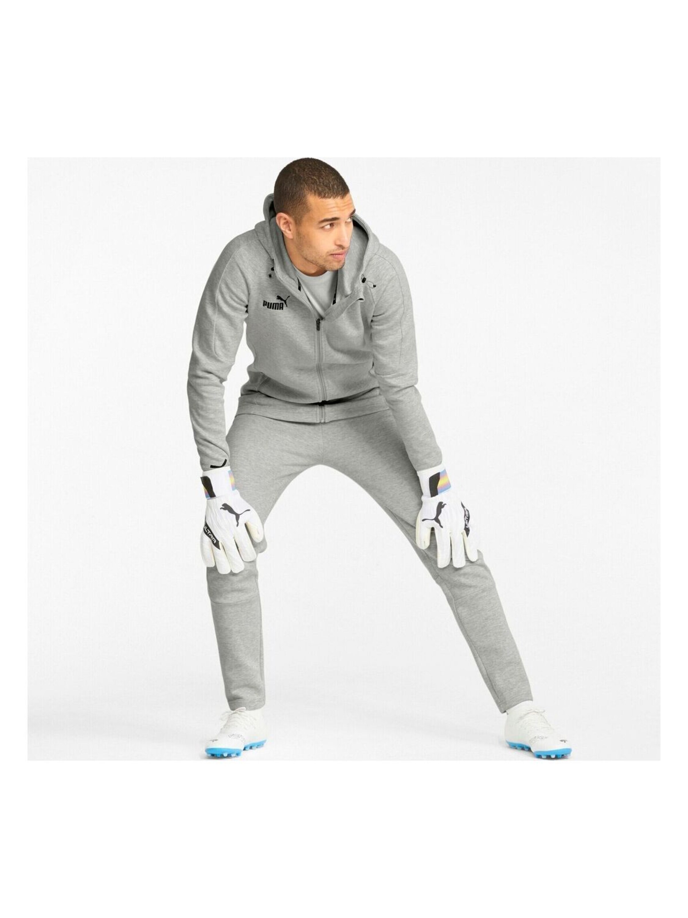 PUMA Sweatjacke 'Teamfinal Casuals'‌‌‌‌‌‌ in Grau