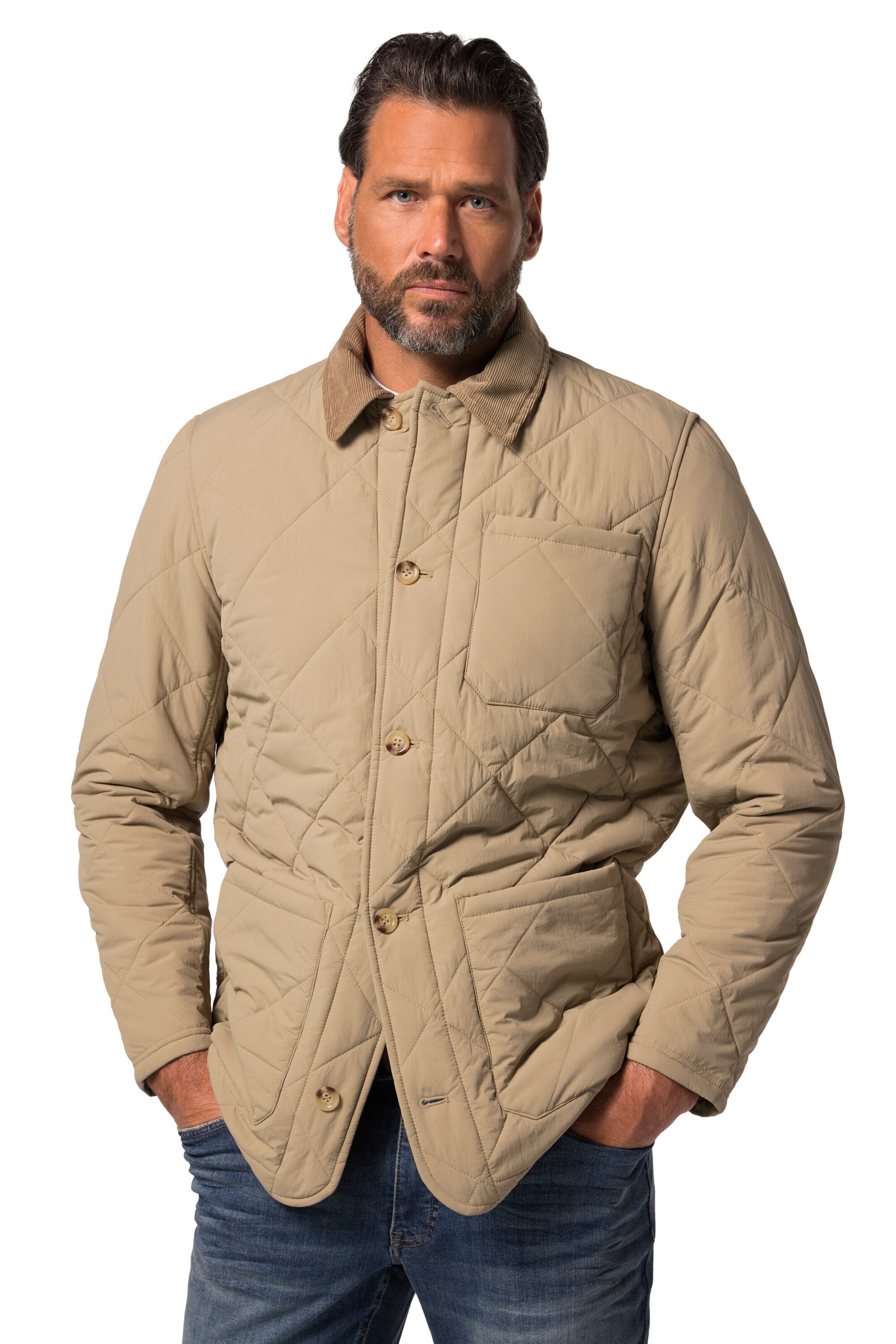 JP1880 Jacke in Beige: Vorderseite