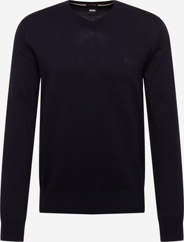 BOSS Black Sweater 'PACELLO' in Blue: front