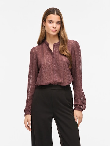 VILA Bluse 'VIChikka' i brun: forside