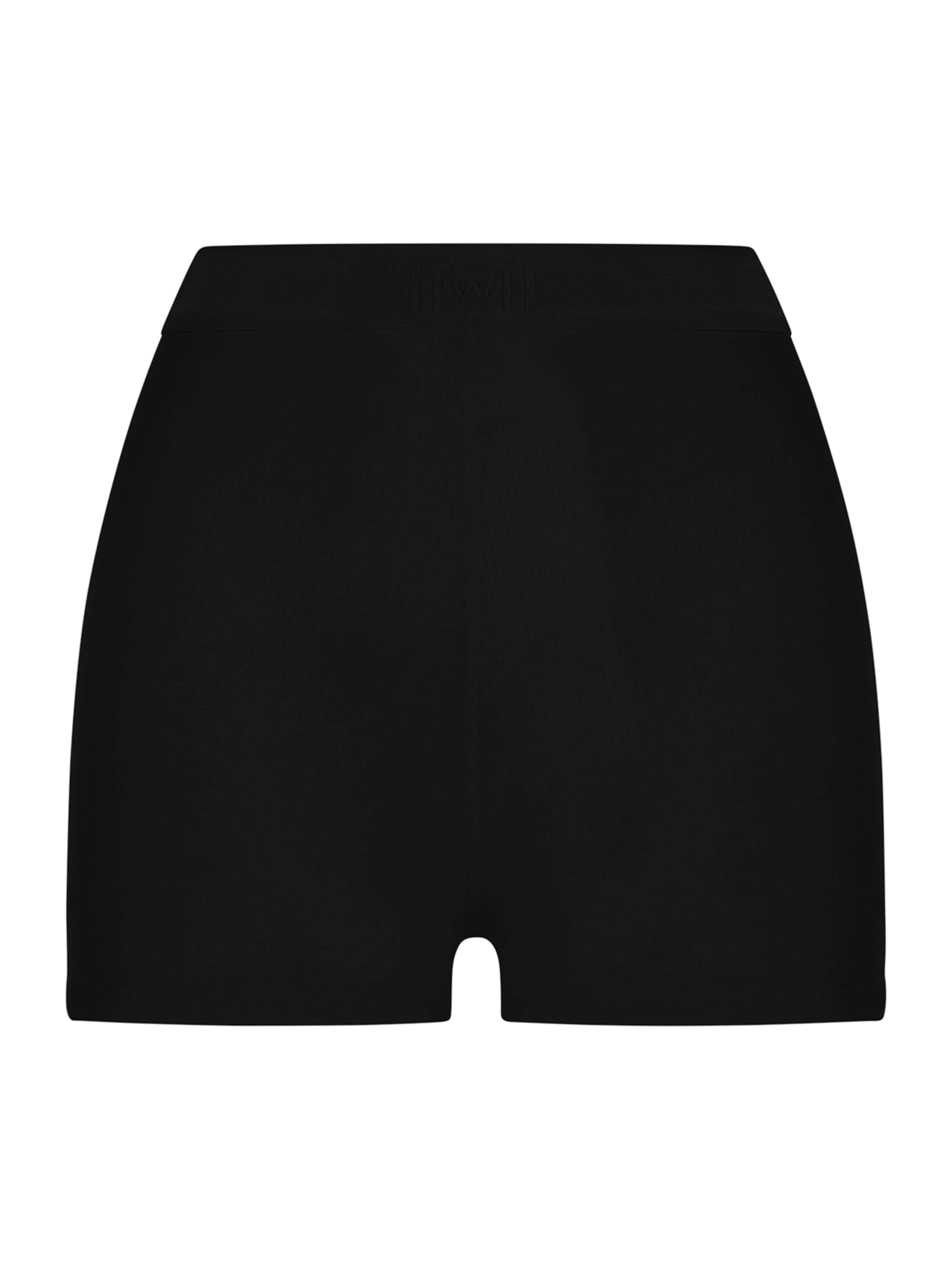 Wolford Radlerhose ' BIKE SHORT ' in Schwarz: Vorderseite