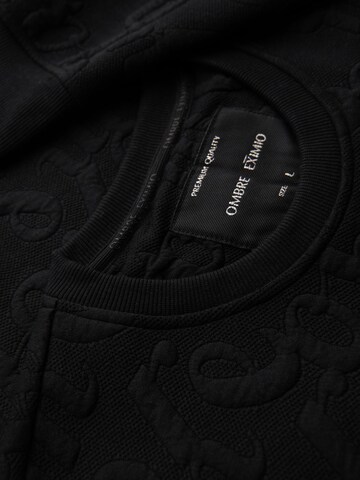 Ombre Sweatshirt 'B1712' in Zwart