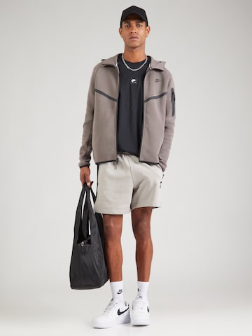 pelēks Nike Sportswear Sportiska jaka 'Tech Fleece'