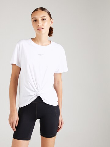 DKNY Performance Functioneel shirt in Wit: voorkant