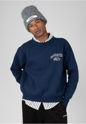 Pullover 'Avantgarde' di Prohibited in blu