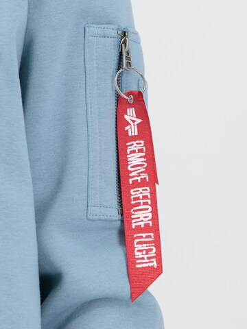 Felpa 'Emb' di ALPHA INDUSTRIES in blu