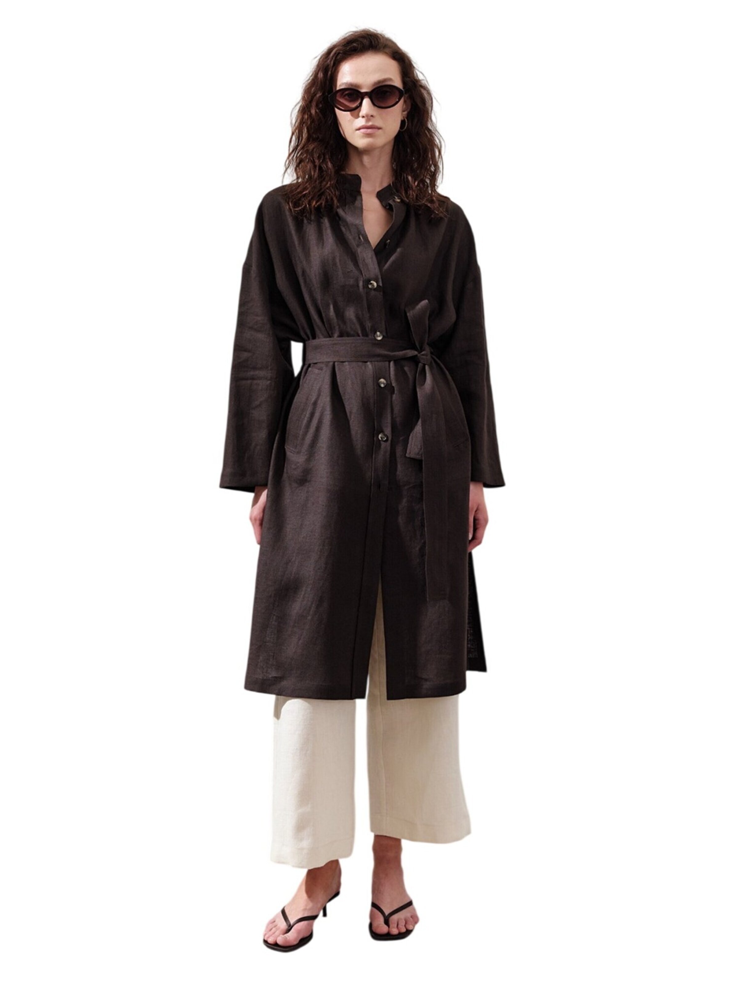MANUKA Tuniek in Bruin: voorkant