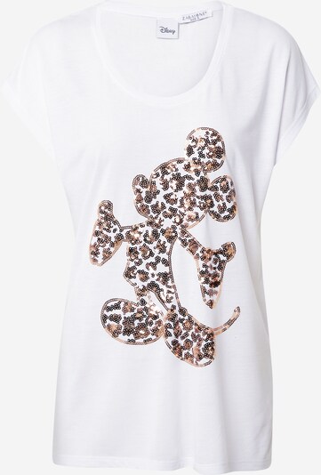 ZABAIONE T-shirt 'Kleo' en or rose / blanc, Vue avec produit