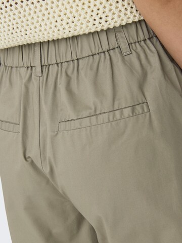 Loosefit Pantalon ONLY en marron