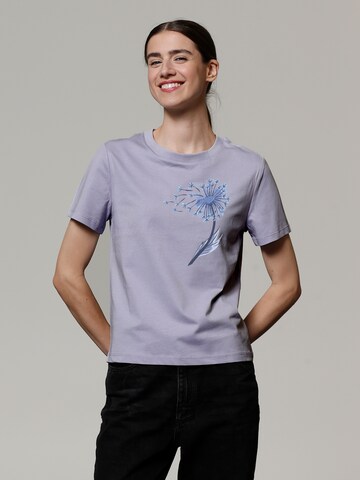 T-shirt 'Dandelion' Watapparel en violet : devant