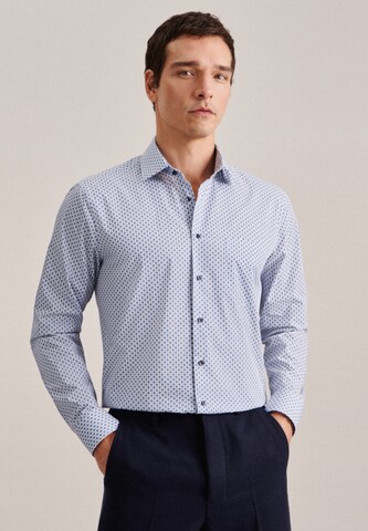 Coupe regular Chemise business SEIDENSTICKER en bleu : devant