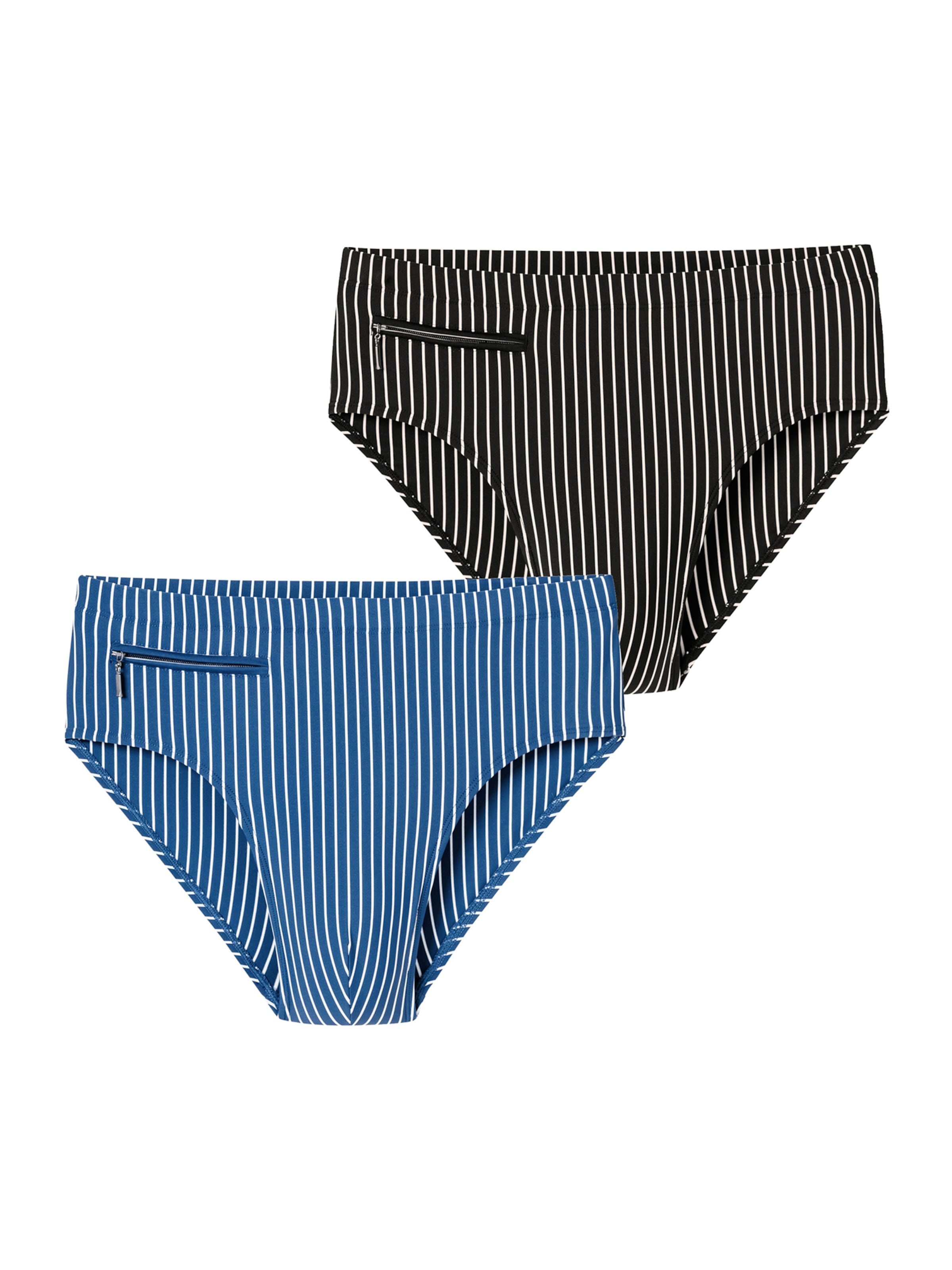 SCHIESSER Zwembroek ' Ocean Swim ' in de kleur Blauw / Zwart / Wit, Productweergave