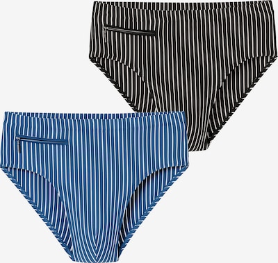 SCHIESSER Maillot de bain ' Ocean Swim ' en XXL en bleu / noir / blanc, Vue avec produit