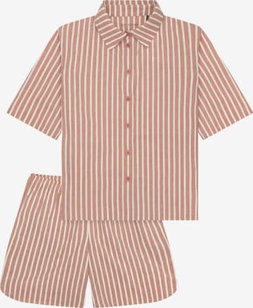 SCHIESSER Pyjama 'Selected Premium' in Oranje: voorkant