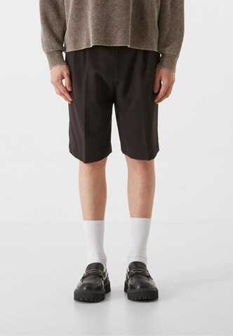 Lost Youth Loose fit Pleat-Front Pants in Black