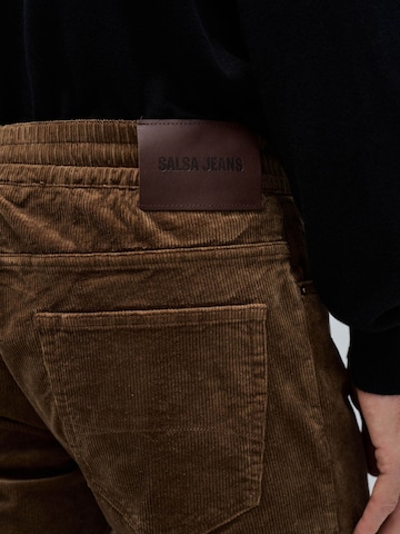 Salsa Jeans Regular Hosen Joggers in Braun
