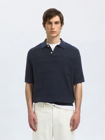 SELECTED HOMME Pullover 'SLHFoam' i blå: forside