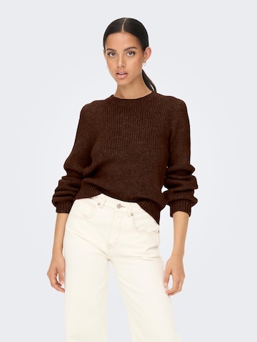 Pull-over 'Dinea' JDY en marron : devant