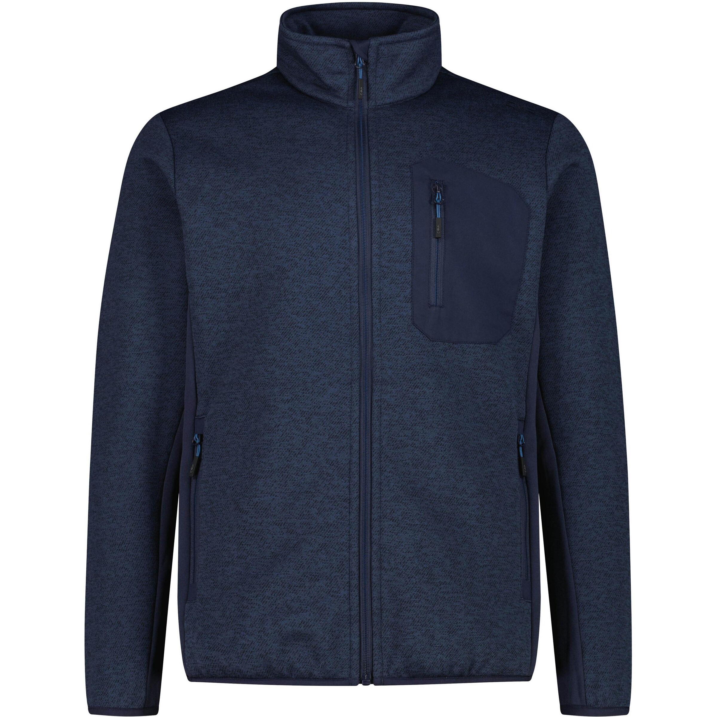 CMP Athletic Fleece Jacket in Blue: front