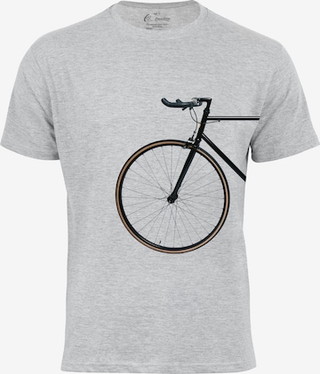 Cotton Prime T-Shirt 'Bike Lover' in Grau: Vorderseite