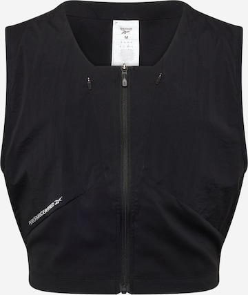 Gilet sportivo di Reebok in nero: frontale