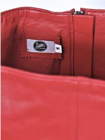 Jupe 'Lederrock Hohe Taille super Echtleder Lammnappa rot' Be  Noble en rouge