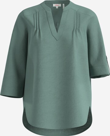 s.Oliver Blouse in Groen: voorkant