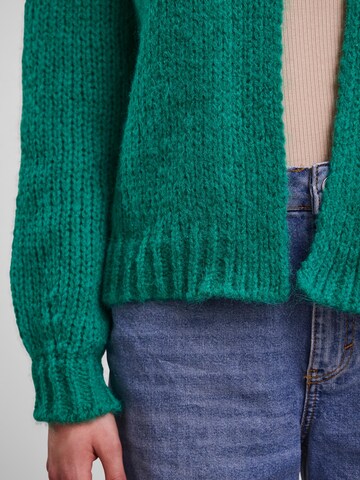 PIECES Knit Cardigan 'Carman' in Green