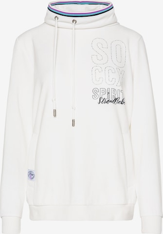 Soccx Sweatshirt in White: front